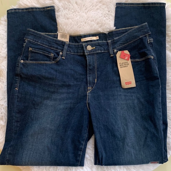 Levi's Denim - Levi's Classic Midrise Skinny Jeans- Dark Wash- Size 16/ 33x30